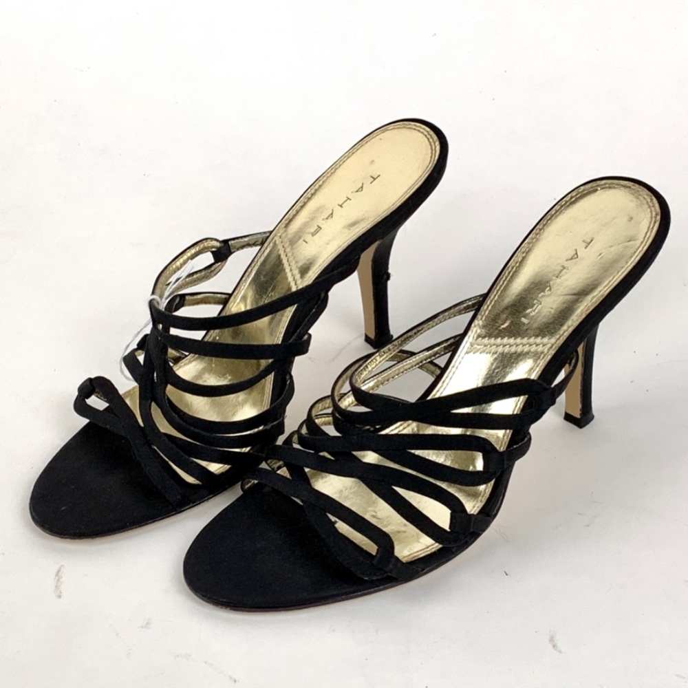 Tahari Black High Heel Sandals